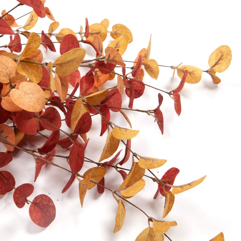 VGIA 6 Pcs Artificial Eucalyptus Stems Fall Decorations with Fall Eucalyptus Leaves Autumn Decorations for Office and Home Artificial Plants for Floral Arrangement - Image 3